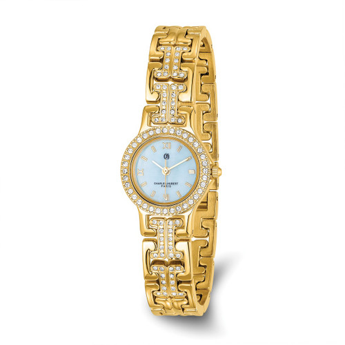 Charles Hubert Gold-Finish Mother of Pearl Dial with 4 Color Bezels Watch, 23 mm, Quartz