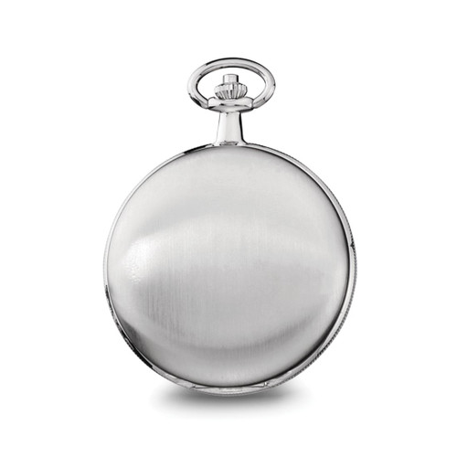 Charles Hubert Chrome-Finish White Dial Pocket Watch, 50 mm, Quartz - View 2