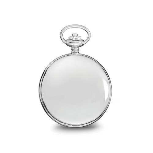 Charles Hubert Chrome-Finish White Dial Pocket Watch, 47 mm, Quartz - View 2