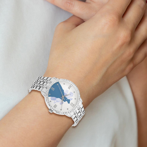 Women'S Disney Silver-Tone Cinderella Silhouette Watch, 40 mm, Quartz - View 2