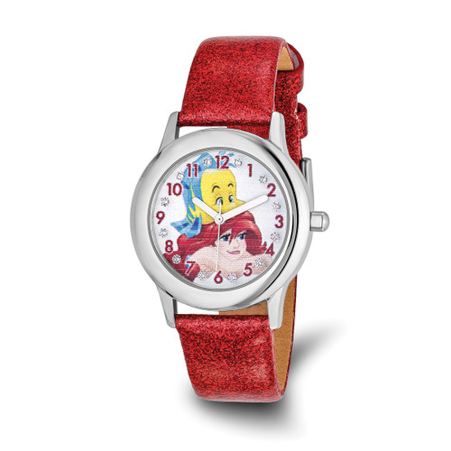 Disney Kids Princess Ariel & Flounder Tween Watch, 30 mm, Quartz