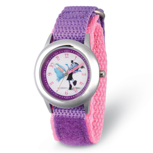 Disney Kids Vampirina & Demi Purple Strap Time Teacher Watch, 32 mm, Quartz