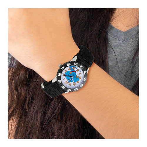 Disney Kids Aladdin Genie Time Teacher Black Nylon Band Watch, 32 mm, Quartz - View 2