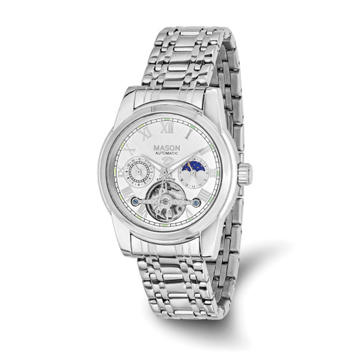 Mason Sales Stainless Steel Skeleton Movement Watch, 40 mm, Automatic - XWA6506