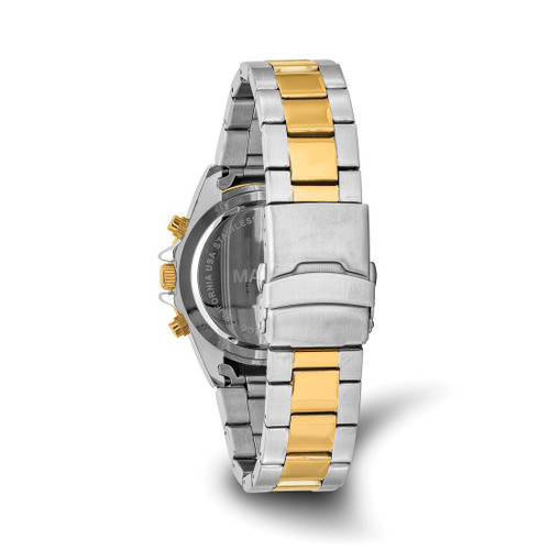 Mason Sales Stainless Steel Two-Tone Gold-Tone Chronograph Blue Dial Watc, 42 mm, Quartz - View 2