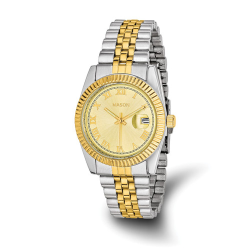 Mason Sales Women'S Stainless Steel Two-Tone Gold-Tone Watch, 35 mm, Quartz