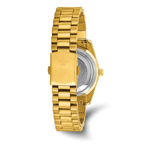 Mason Sales Stainless Steel Yellow Ion-Plated with Day and Date Watch, 39 mm, Quartz - View 2