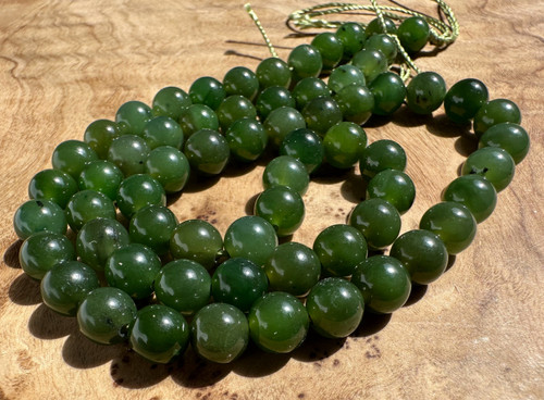 Natural Nephrite Jade 6mm Unstrung Canadian Beads