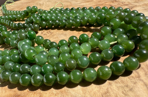 Natural Nephrite Jade 6mm Unstrung Canadian Beads