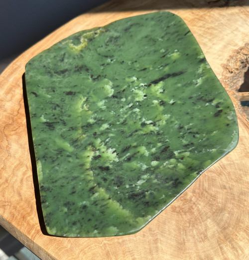 Natural Large Canadian Nephrite Jade Dish - 1lb 15oz