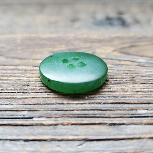 Natural 20mm Nephrite Jade Button