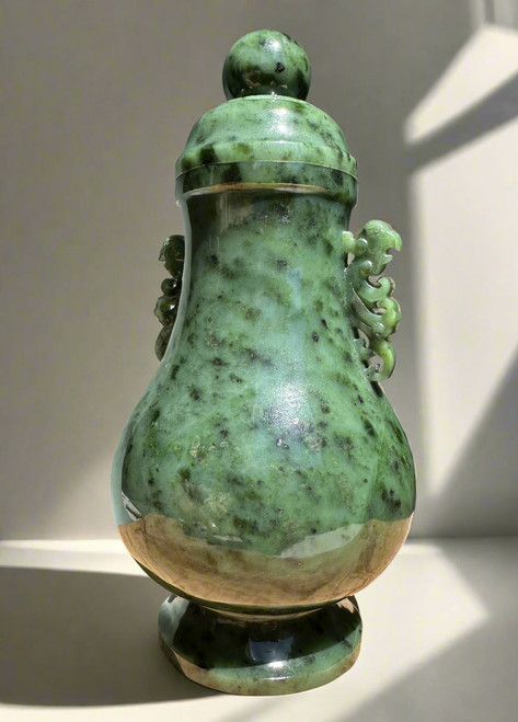 Natural Canadian River Jade Vase