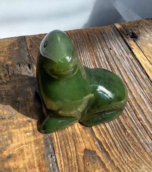 Natural Nephrite Jade Seal - 1.75" Figurine