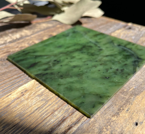 Natural 4" x 4" Canadian Jade Tiles sold individually
