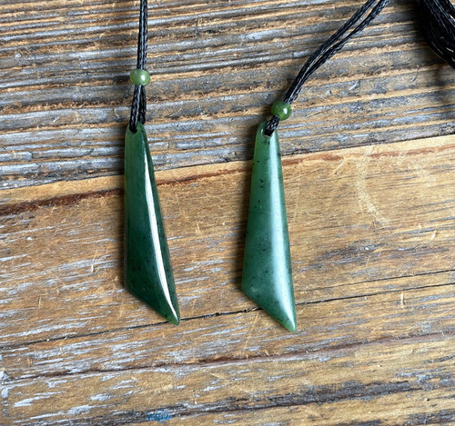 Natural Jade Drop#1 Pendant 1.5"