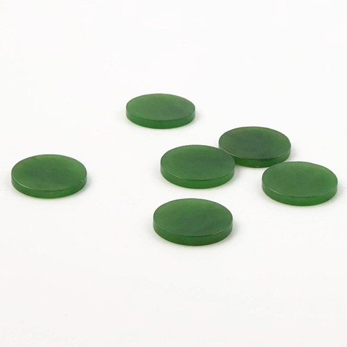 Natural Jade Round Flat Cabochons