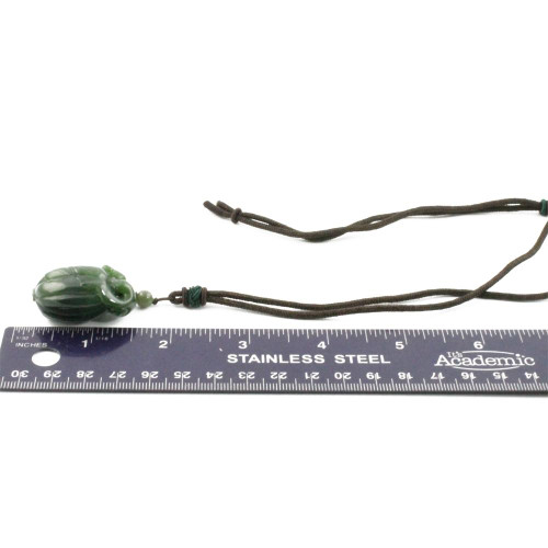 Natural Jade Squash Pendant, 35mm