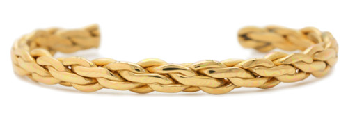 Golden Braid - Sergio Lub Handmade Cuff Bracelet