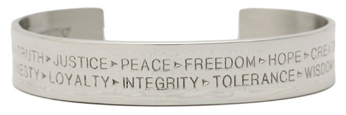 Virtues Wide Silver - Sergio Lub Handmade Cuff Bracelet