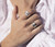 EDEN - Leaf Sterling Silver & 10K Yellow Gold - MeditationRing (Spinner Ring) — additional view