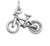 Image of (C) Bicycle Charm 925 Sterling Silver