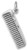 Image of (C) Comb Charm 925 Sterling Silver