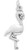 Image of (C) Oxidized Flamingo Charm 925 Sterling Silver