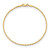 Image of 10" 10k Yellow Gold 1.85mm Shiny-Cut Quadruple Rope Chain Anklet