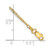Image of 10" 14K Yellow Gold 1.5mm Anchor Link Chain Anklet