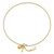 Image of 10" 14K Yellow Gold Heart and Key Anklet