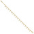 Image of 10" 14K Yellow Gold Polished & Textured Star Anklet