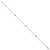 Image of 10"+1" 14K White Gold Polished with Geometric Discs Anklet