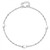 Image of 10"+1" 14K White Gold Polished with Geometric Discs Anklet