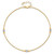 Image of 10"+1" 14K Yellow & White Gold Polished Shiny-Cut Beads Anklet