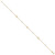 Image of 10"+1" 14K Yellow & White Gold Shiny-Cut Beads & Infinity Anklet