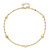 Image of 10"+1" 14K Yellow Gold Polished Heart Anklet
