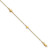 Image of 10"+1" 14K Yellow Gold Polished Heart Anklet