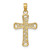 Image of 10K Rose Gold Fancy Cross Pendant