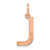 Image of 10K Rose Gold Letter L Initial Charm 10XNA1336R/L