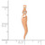 Image of 10K Rose Gold Medium 3D Italian Horn Pendant