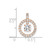 Image of 10K Rose Gold Tiara Collection Polished CZ Pendant 10YC380R