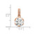 Image of 10K Rose Gold Tiara Collection Polished CZ Pendant 10YC383R