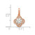 Image of 10K Rose Gold Tiara Collection Polished CZ Pendant 10YC390R