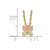 Image of 10k Tri-Color Black Hills Gold Butterfly Necklace 10BH700-18
