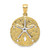 Image of 10K Two Tone Gold Sand Dollar w/ Starfish Pendant