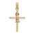 Image of 10K Two-tone Gold 2-D Boy On Cross Pendant