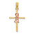 Image of 10K Two-tone Gold 2-D Boy On Cross Pendant