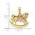 Image of 10K Two-tone Gold 2-D Rocking Horse w/ Saddle Pendant