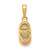 Image of 10K Two-tone Gold 3D Baby Shoe Pendant