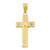 Image of 10K Two-tone Gold Diamond-cut Crucifix Pendant 10D3689